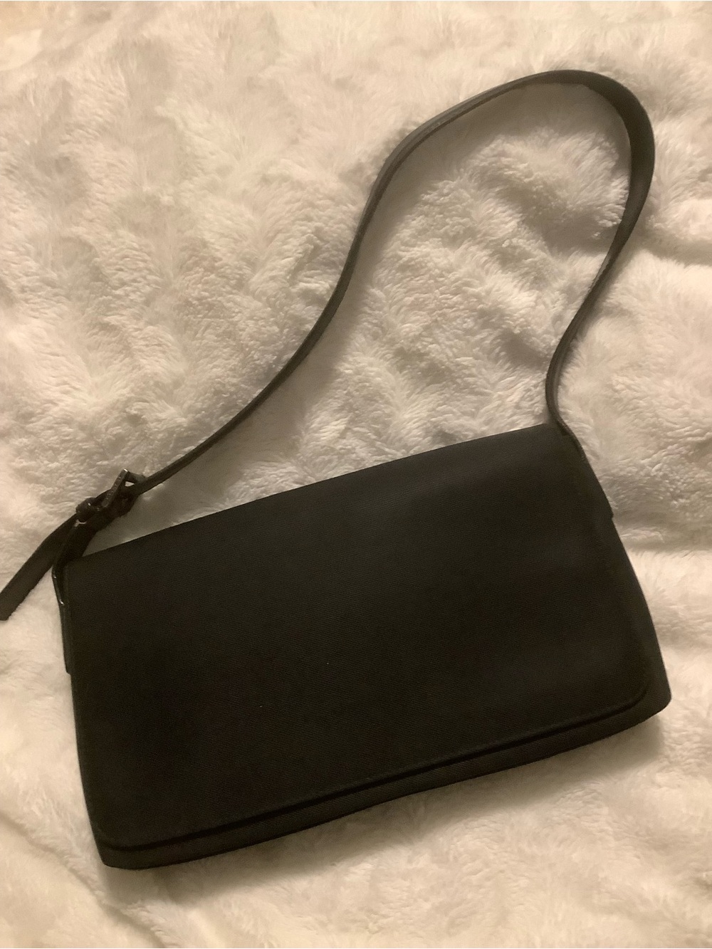 COACH 7413 All Black Twll Fabric & Leather Mercer Shoulder Bag